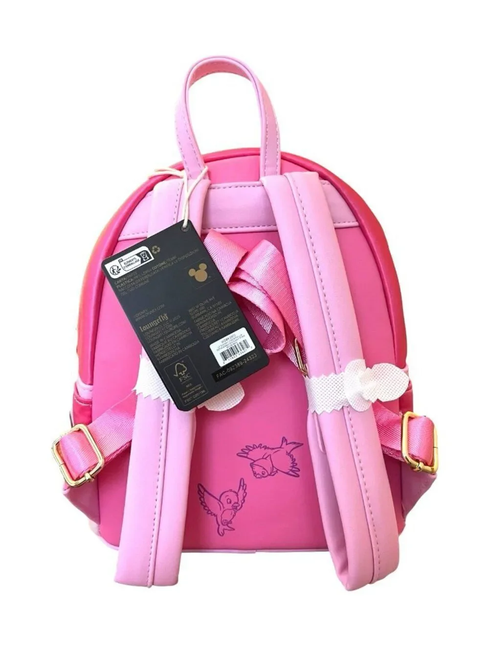 Loungefly Disney Cinderella 75th Anniversary Pink Bow Dress Mini Backpack NWT